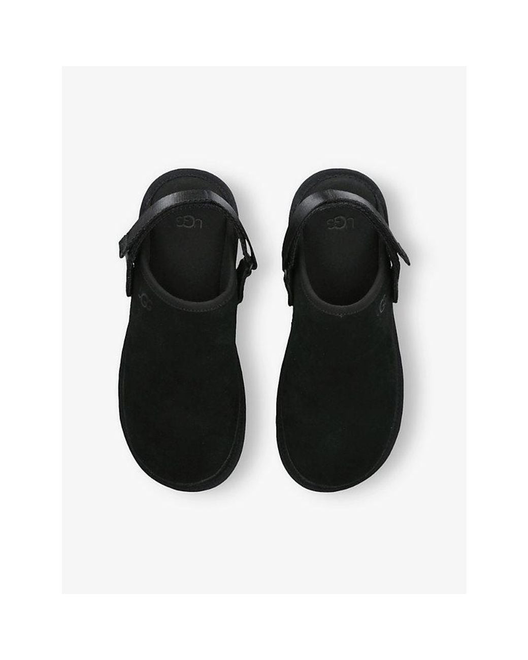 Ugg Black Goldencoast Ii Branded Suede Clogs for men
