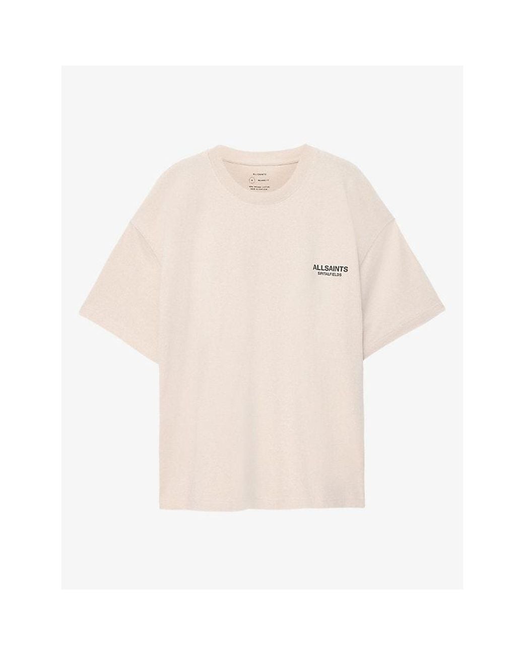 AllSaints Natural Shadow Graphic-Print Short-Sleeve Cotton T-Shirt for men