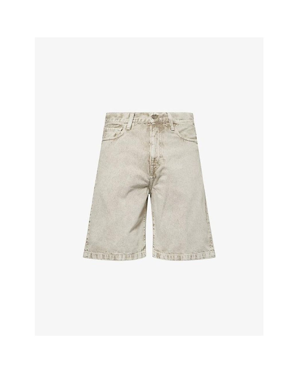 Carhartt Natural Landon Five-Pocket Denim Shorts for men