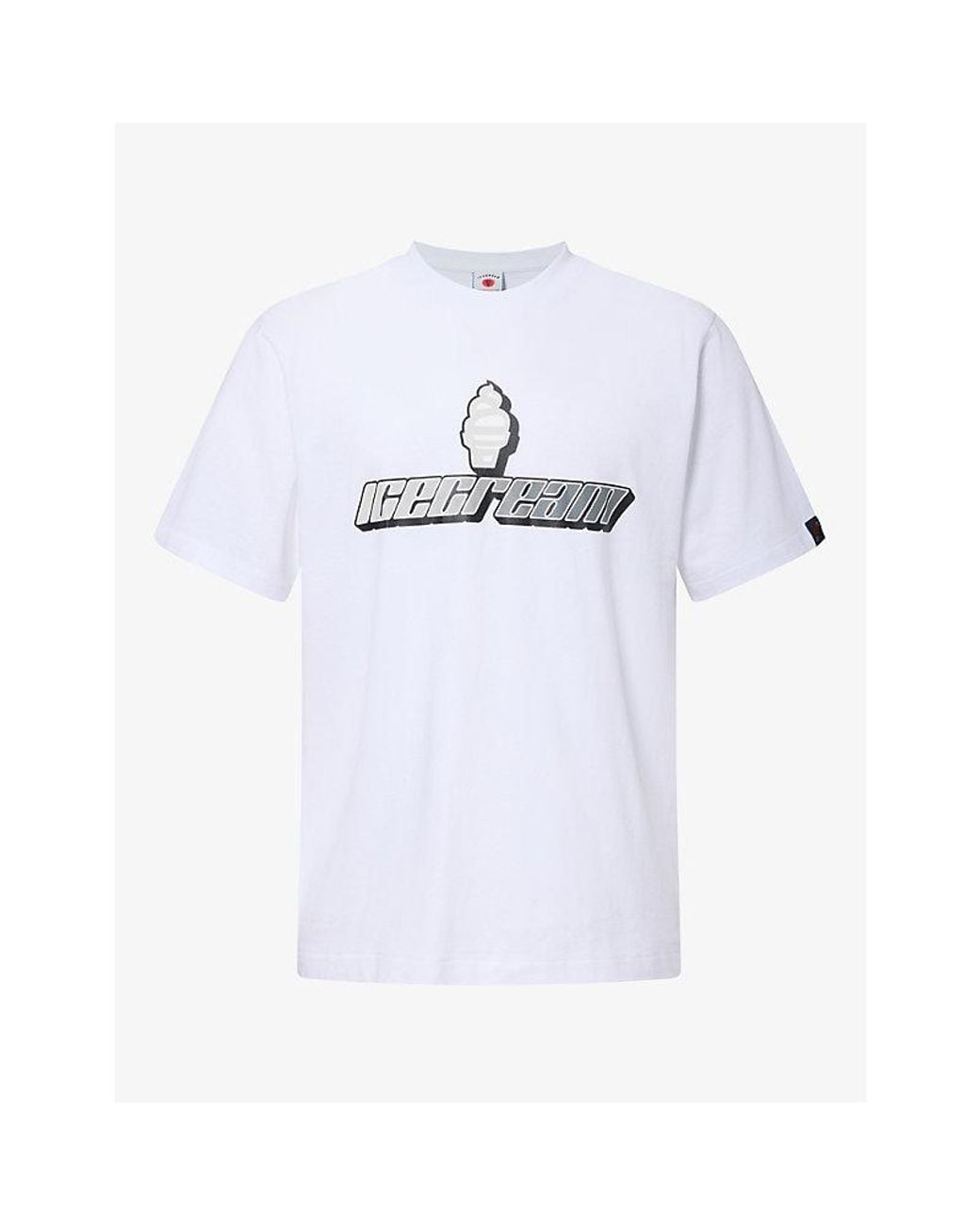 ICECREAM White Speedway Gradient Cotton T-Shirt for men