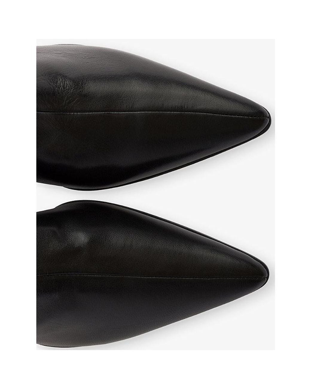Prada Black Stretch Nappa Leather Heeled Boots