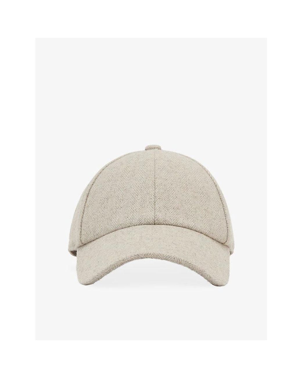Reiss Natural Helena Wool-Blend Baseball Cap