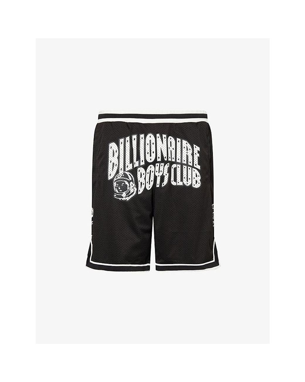 BBCICECREAM Black Arch Logo Mesh Shorts for men