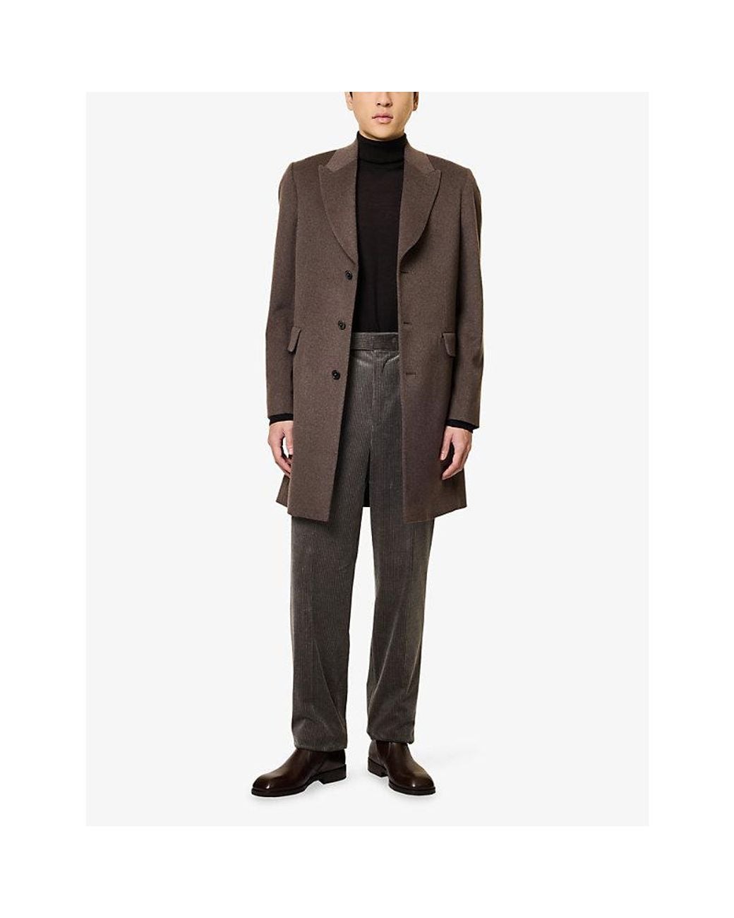 Dunhill Black Roll-Neck Cashmere Jumper for men