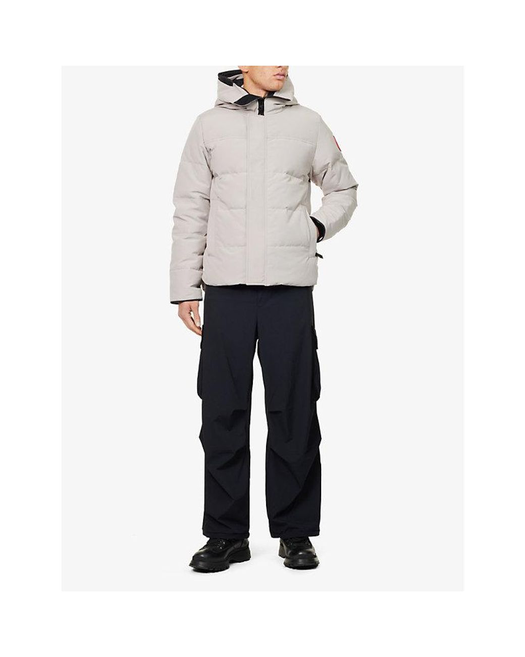 Canada Goose Natural Macmillan Funnel-Neck Twill-Down Parka Jacket for men
