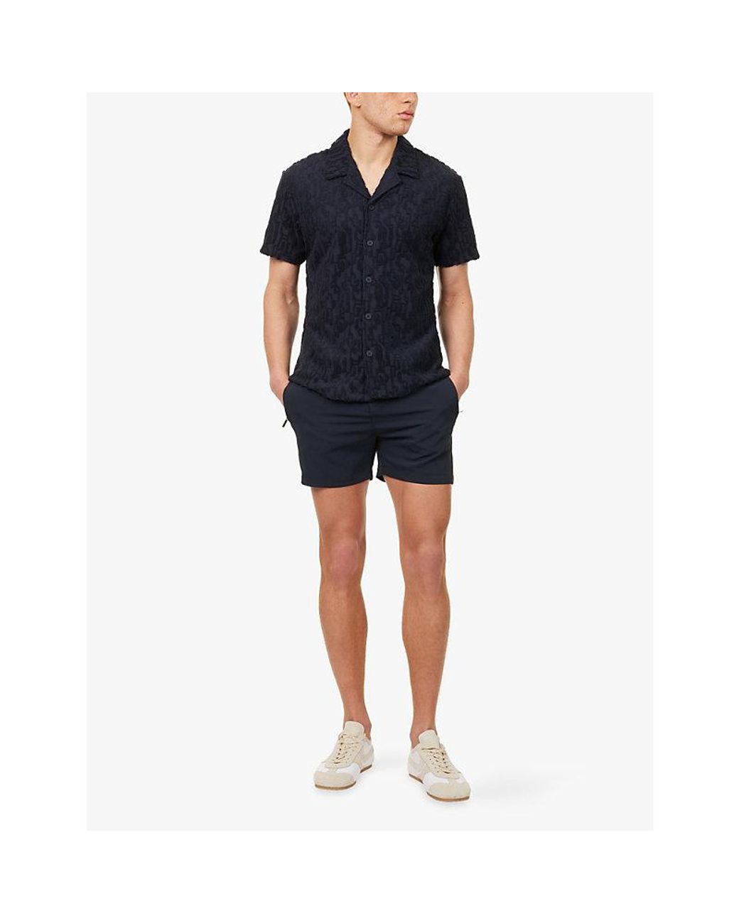 Raith Blue Barco Tailored Swim Shorts for men