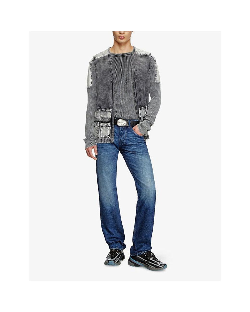 DIESEL Blue 1985 Larkee Straight-Leg Regular-Fit Denim-Blend Jeans for men