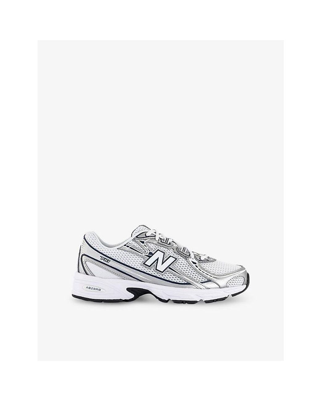 New Balance White 740 V2 Mesh Low-Top Trainers for men