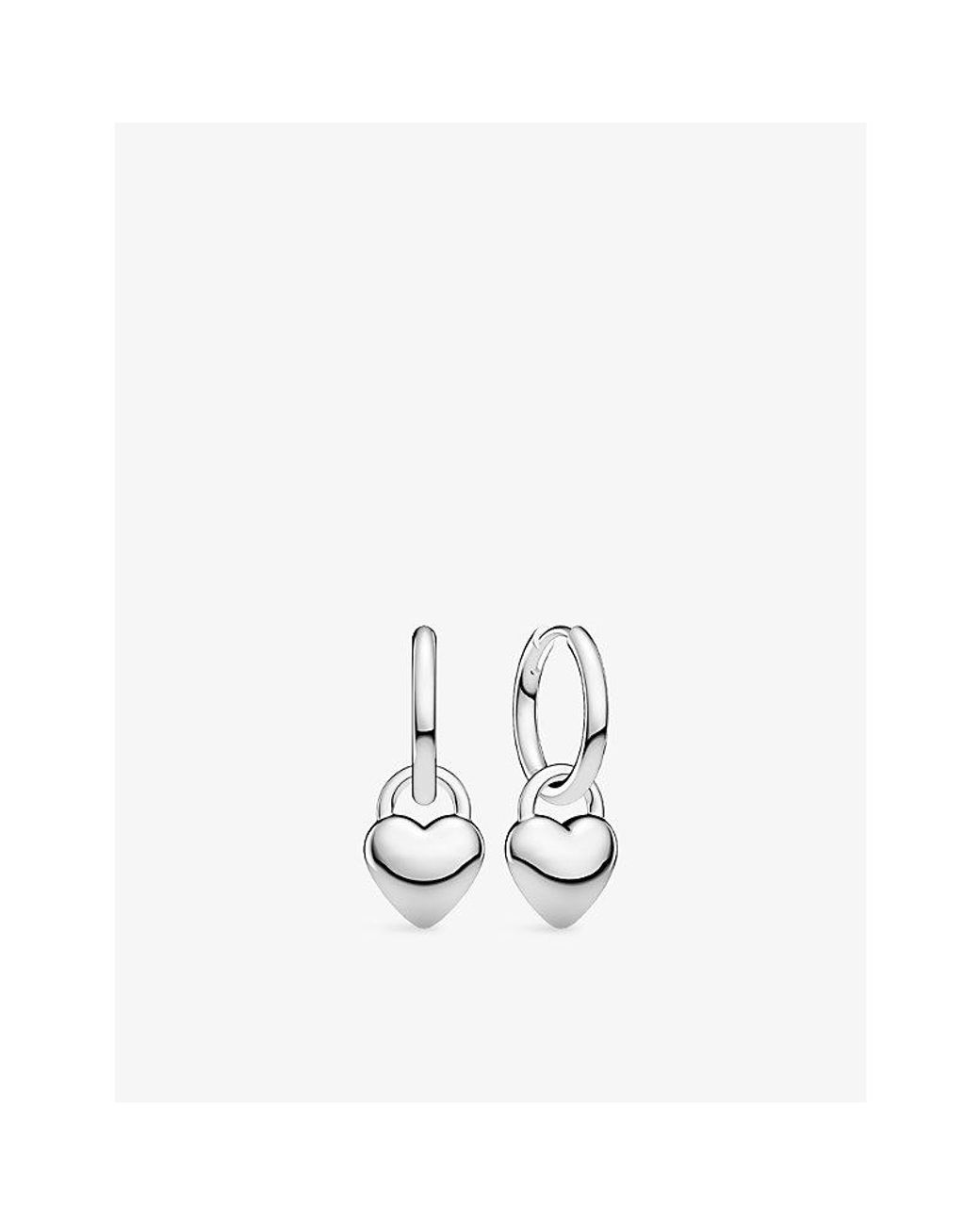 Sif Jakobs White Julia Creole Sterling- Hoop Earrings