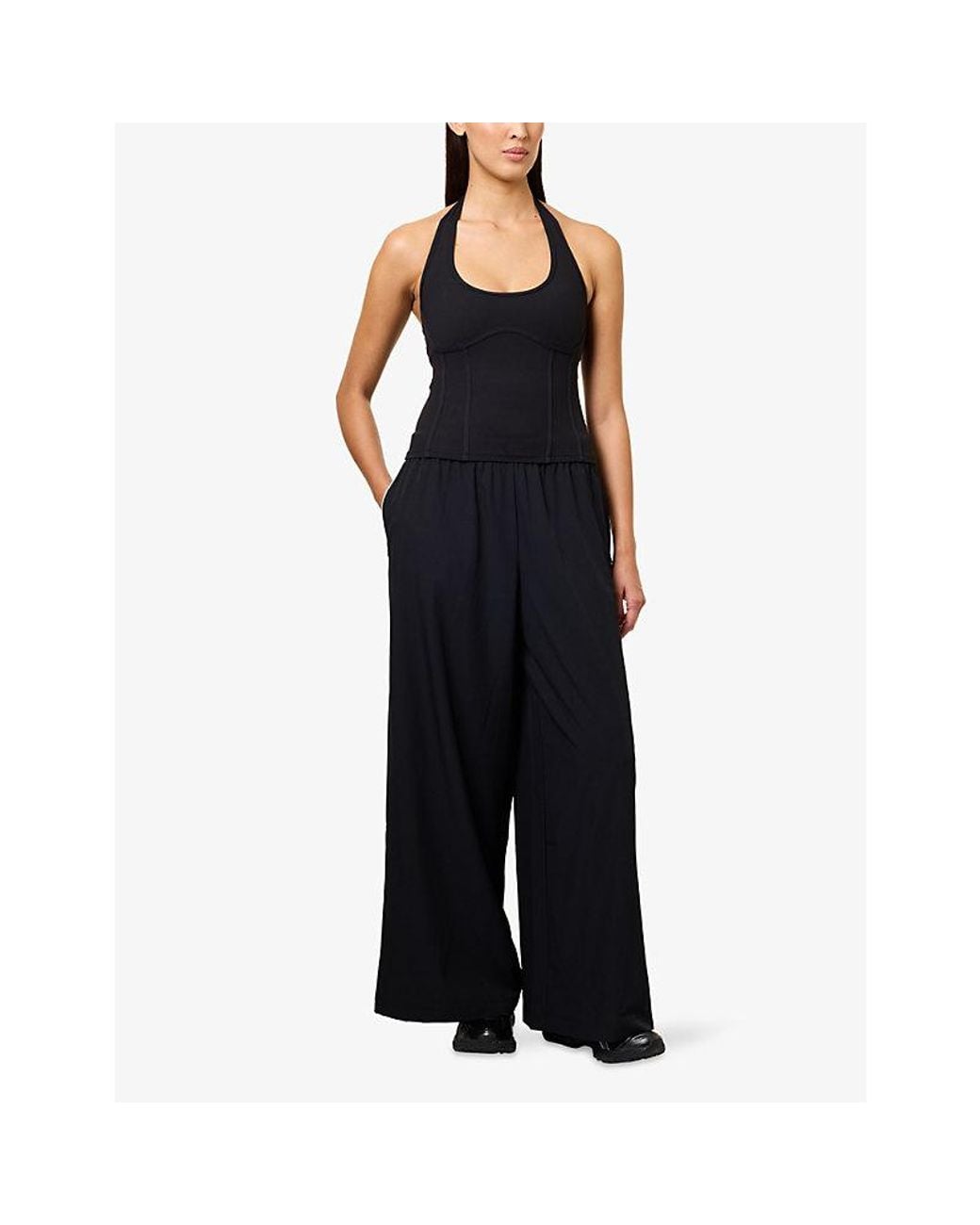 WE Are Tala Blue Dayflex Corset Woven Halterneck Vest