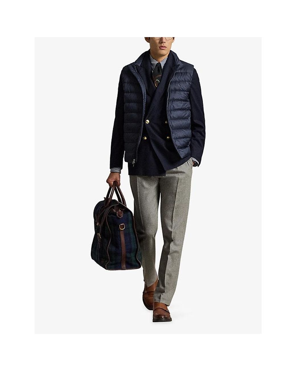 Polo Ralph Lauren Blue Colden Packable Shell-Down Gilet for men