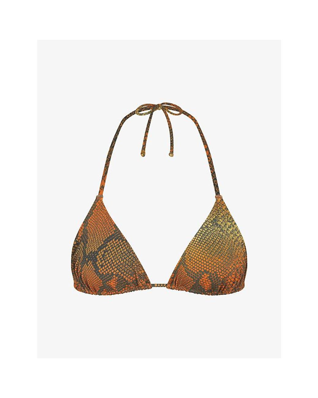 Skims Green Signature Triangle Bikini Top