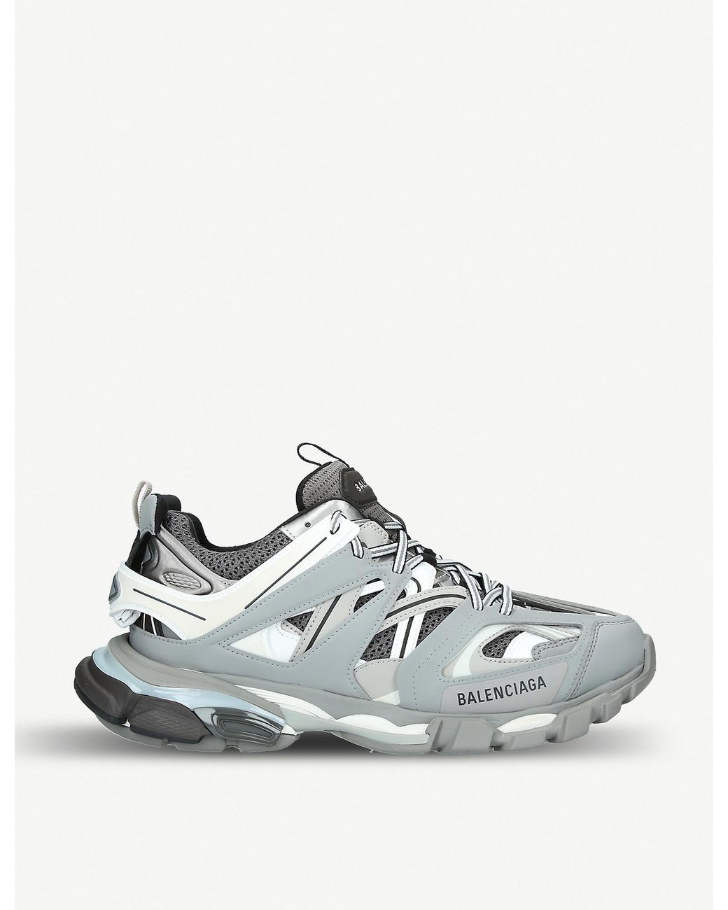 Balenciaga Grey And White Track Sneakers in Gray for Men - Save 44% - Lyst