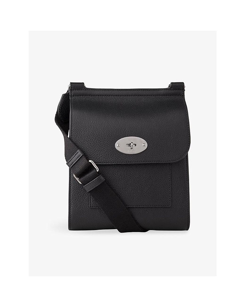 Mulberry Black Antony Leather Messenger Bag for men