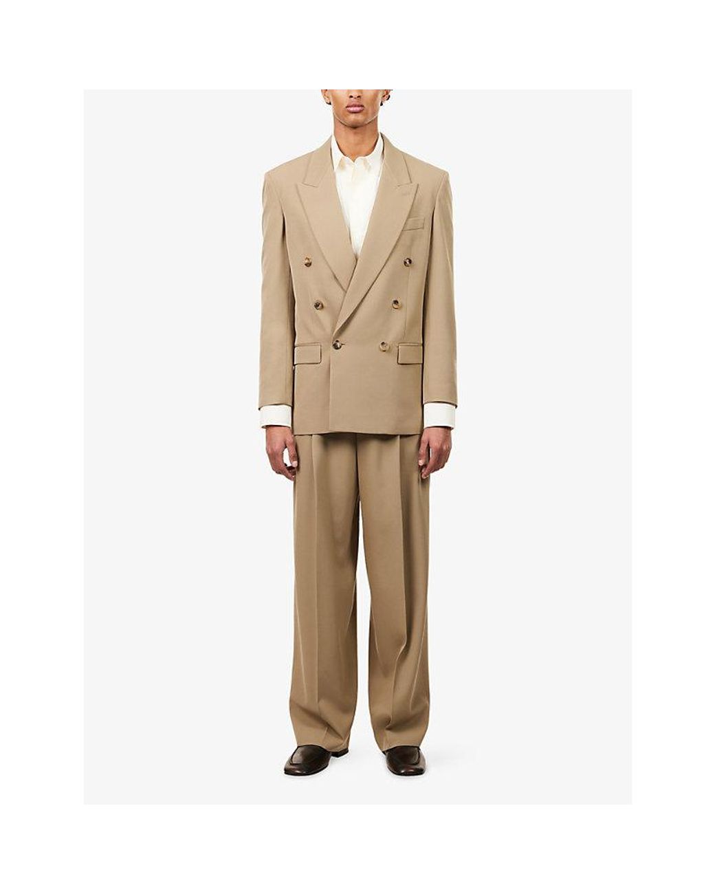 The Row Natural Mazzy Double-Breasted Wool Jacket for men