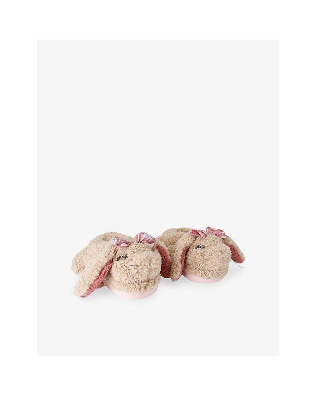 Kurt Geiger Pink Bunny Faux-Shearling Slippers
