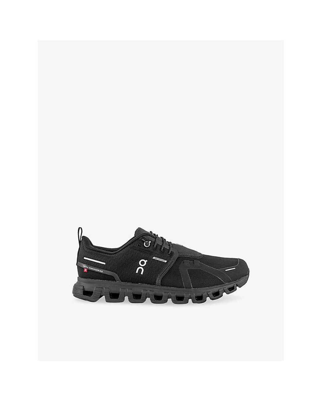 On Shoes Black Cloud 6 Waterproof Mesh Low-Top Trainers for men