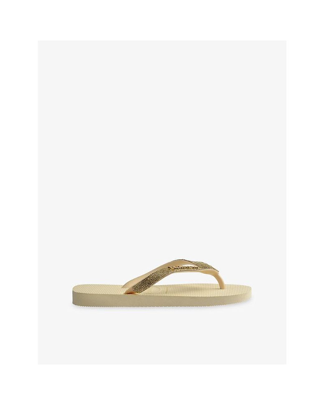 Havaianas Natural Top Glitter Rubber Flip-Flops