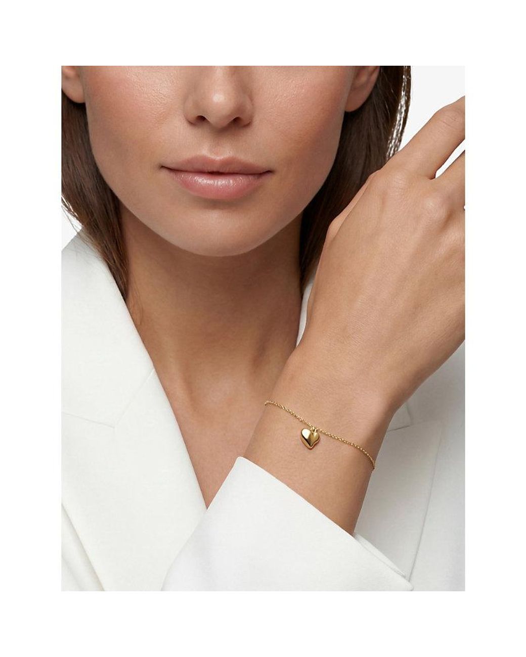 Sif Jakobs White Lauria Parvus Rhodium-Plated 925 Sterling Bracelet