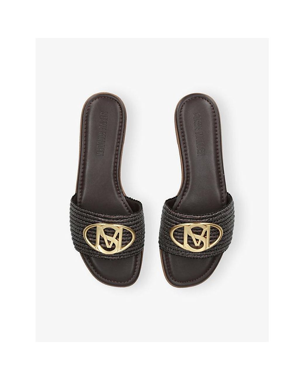 Steve Madden Brown Kora Flat Woven Sandals