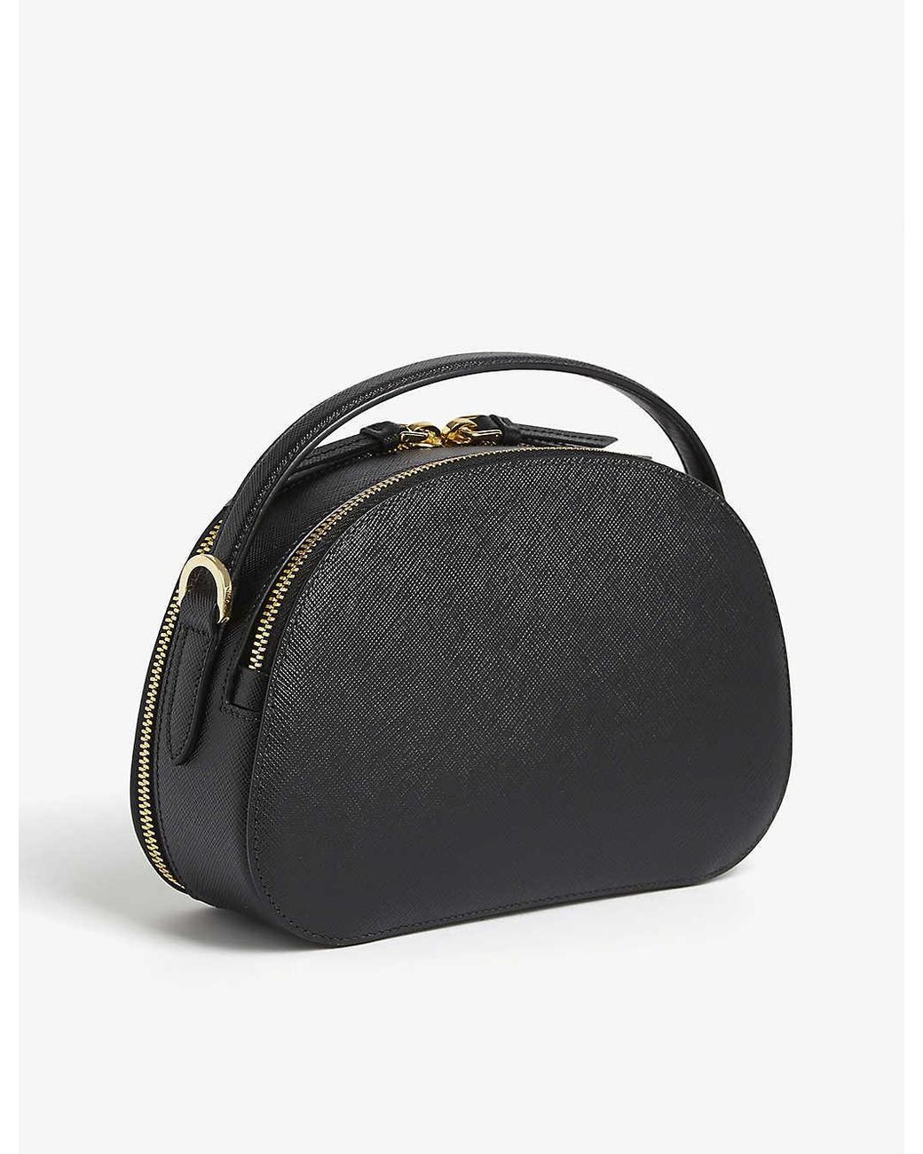 Prada Saffiano Lux Odette Convertible Chain Bag - Black Shoulder Bags,  Handbags - PRA886023