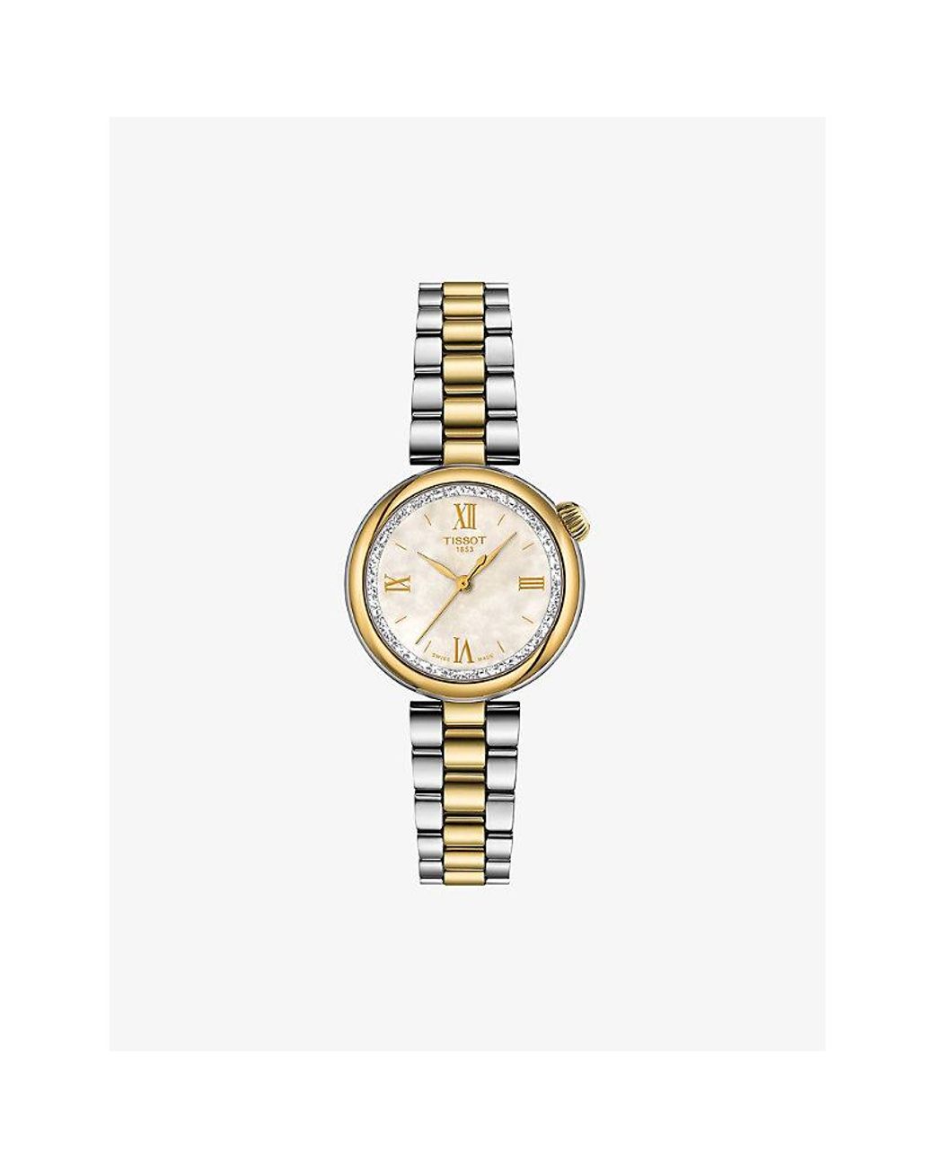 Tissot Metallic Pvd Coated Stainless-Steel Watch 28Mm