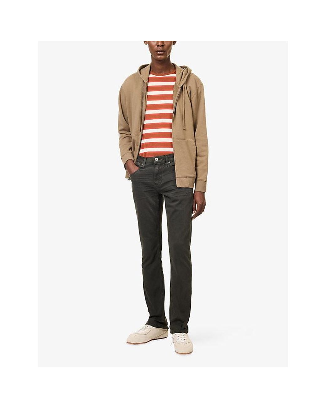 PAIGE Gray Federal Straight-Leg Denim Jeans for men