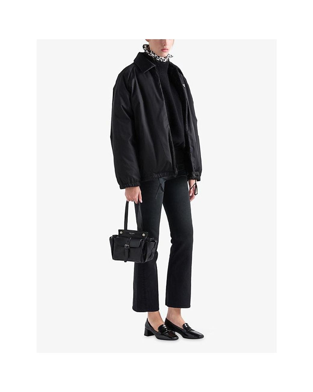 Prada Black Route Mini Leather Tote Bag