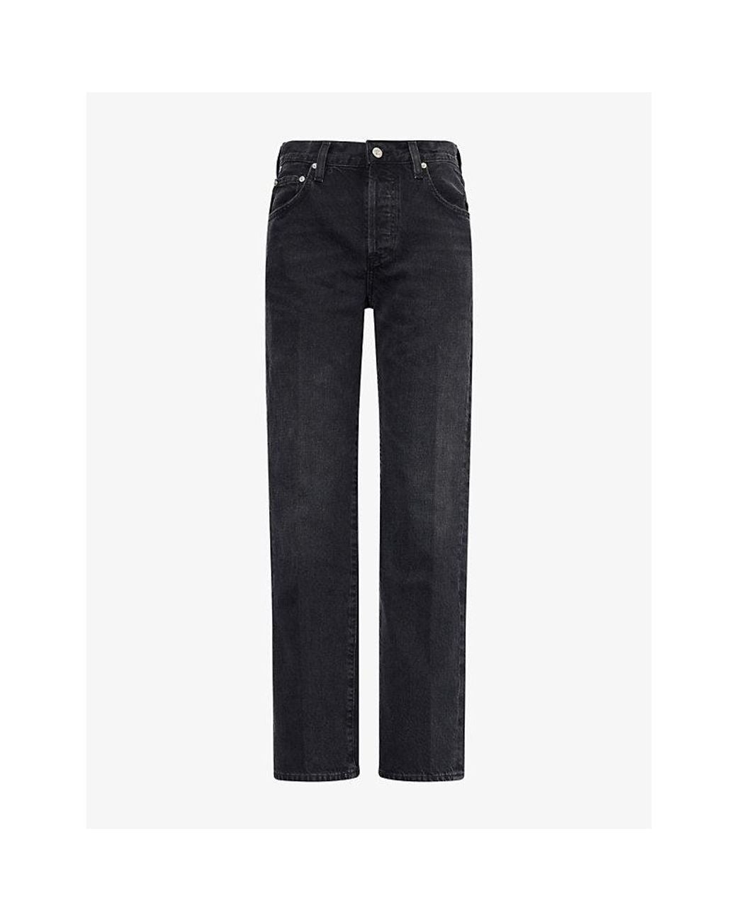 Citizens of Humanity Blue 90's French Straight-Leg Denim Jeans