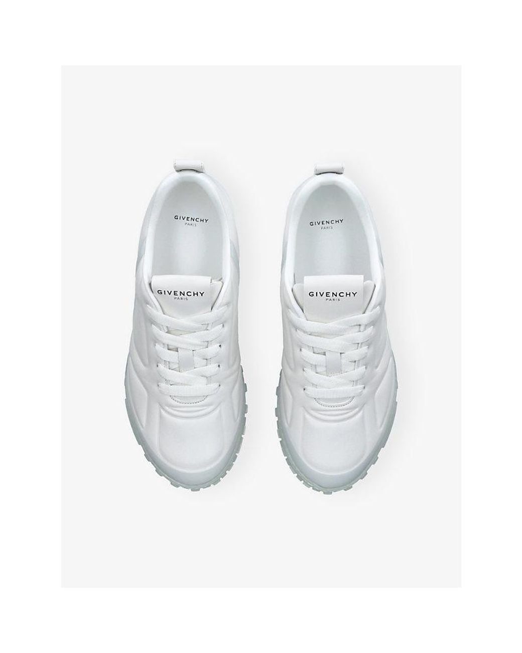 Givenchy White New Glide Leather Trainers for men