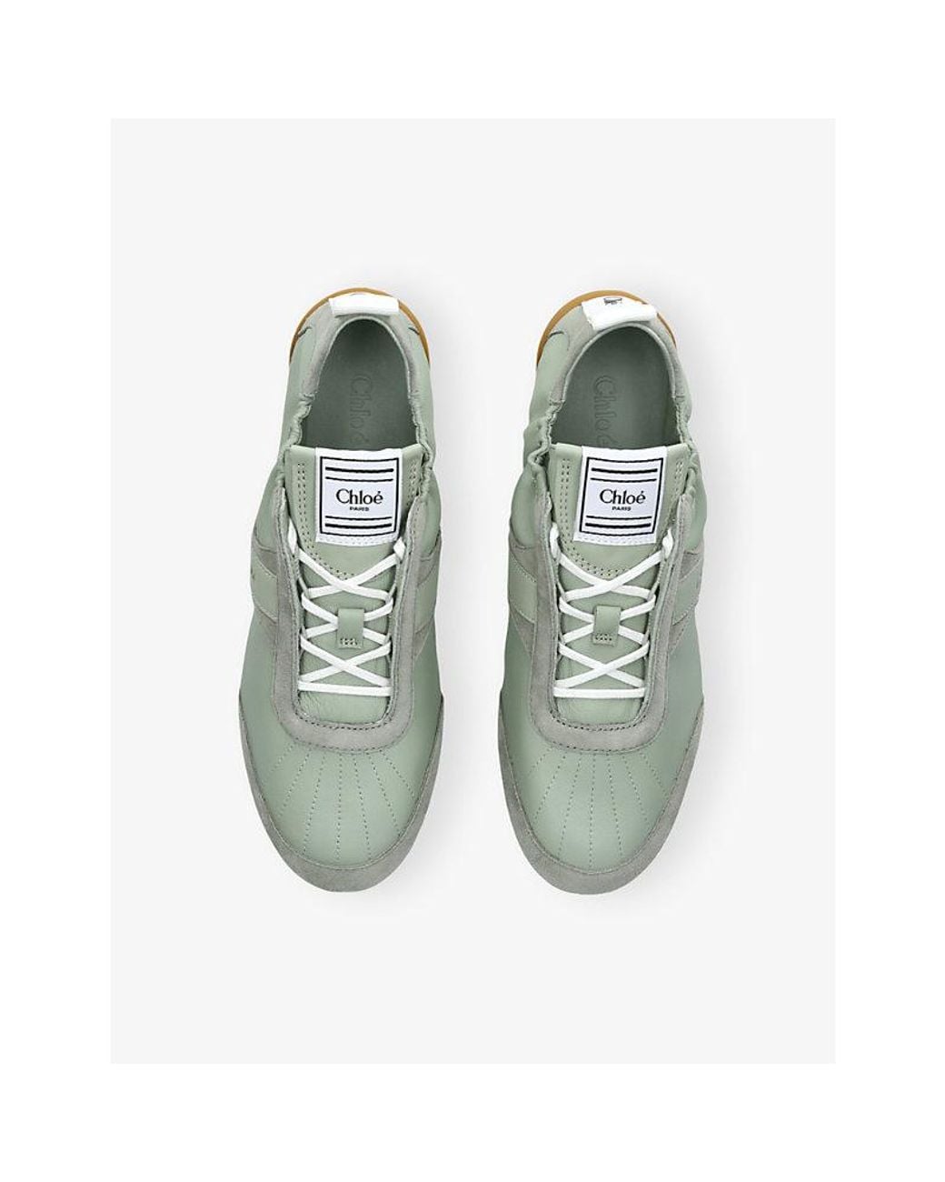 Chloé Green Kick Leather Trainers