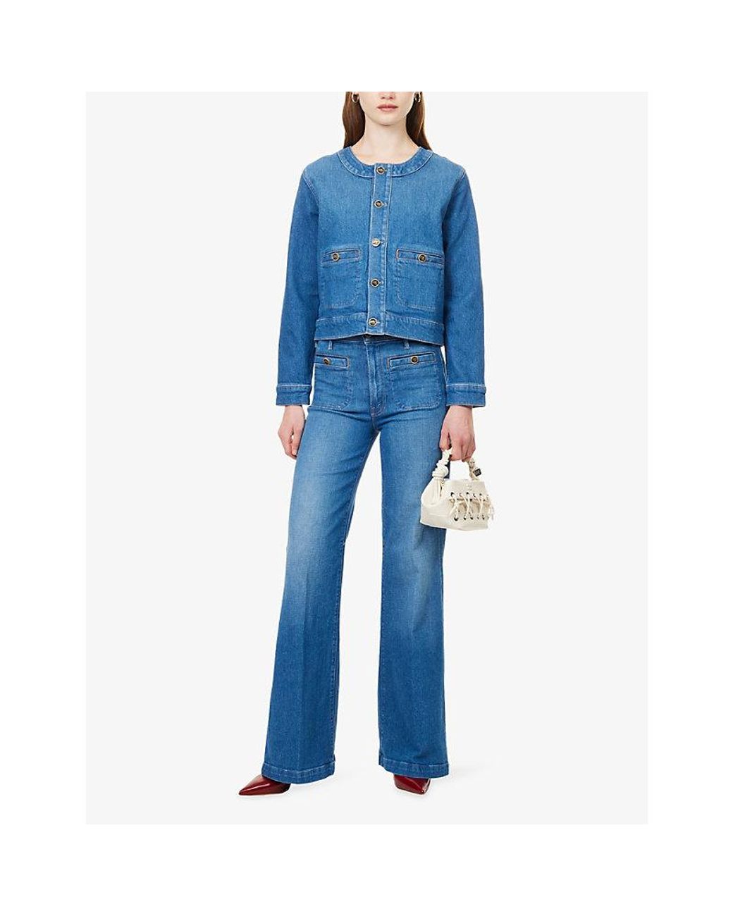 Mother Blue The Stashed Picky Denim Jacket