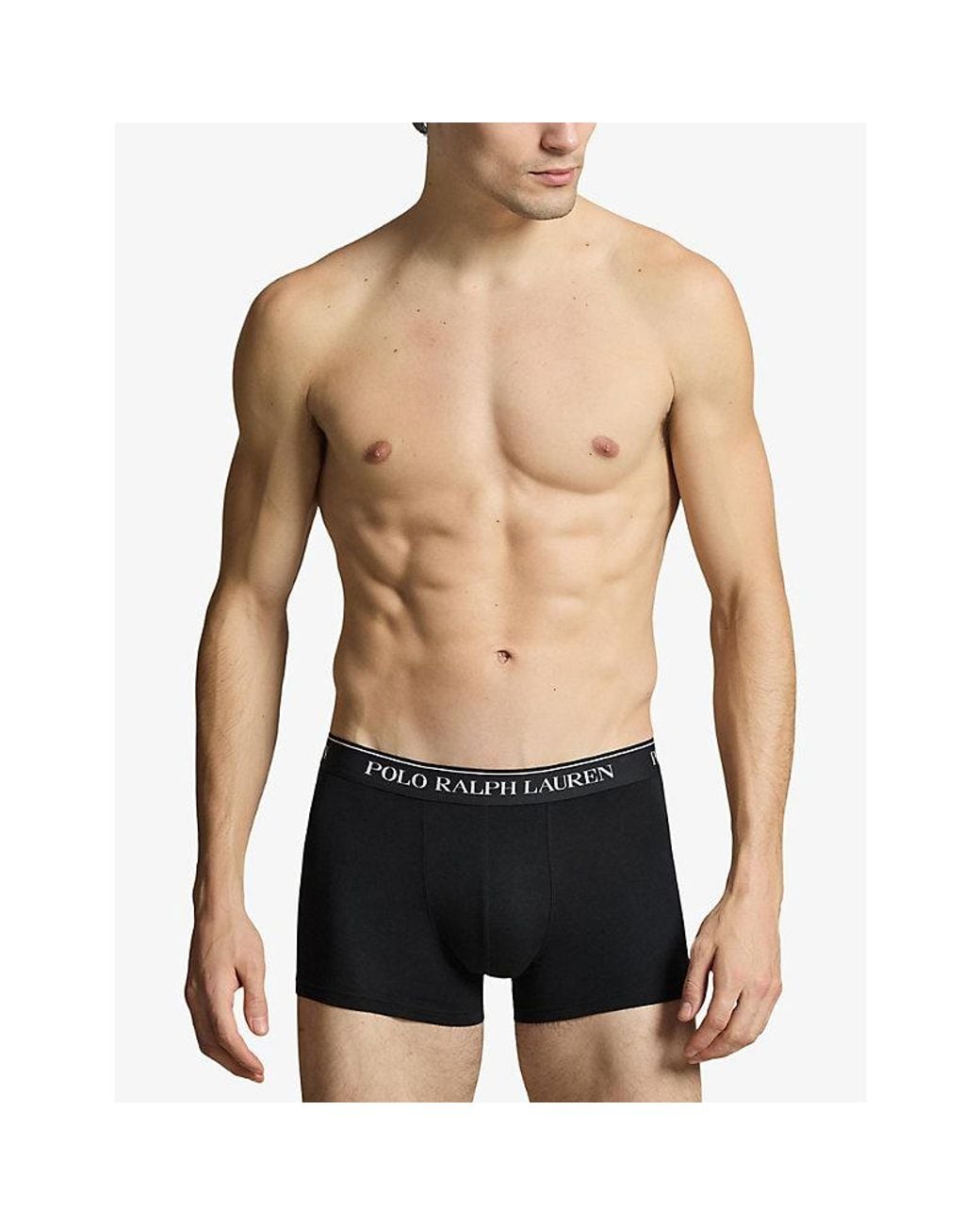Polo Ralph Lauren Green Classic Pack Of Three Stretch-Cotton Trunks for men