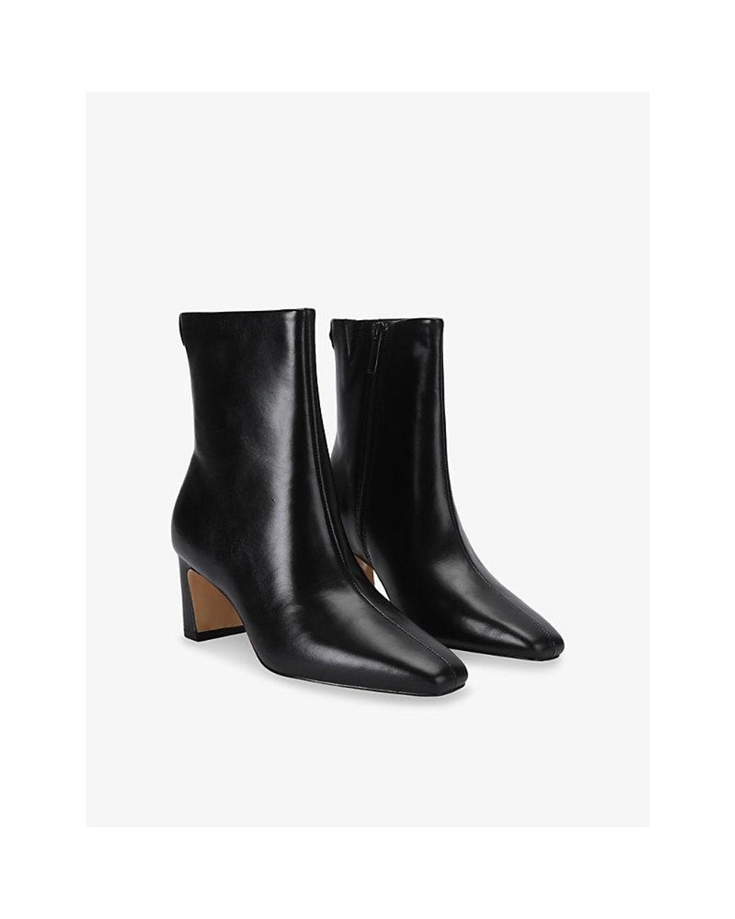 Kurt Geiger Black Eaton Leather Ankle Boots