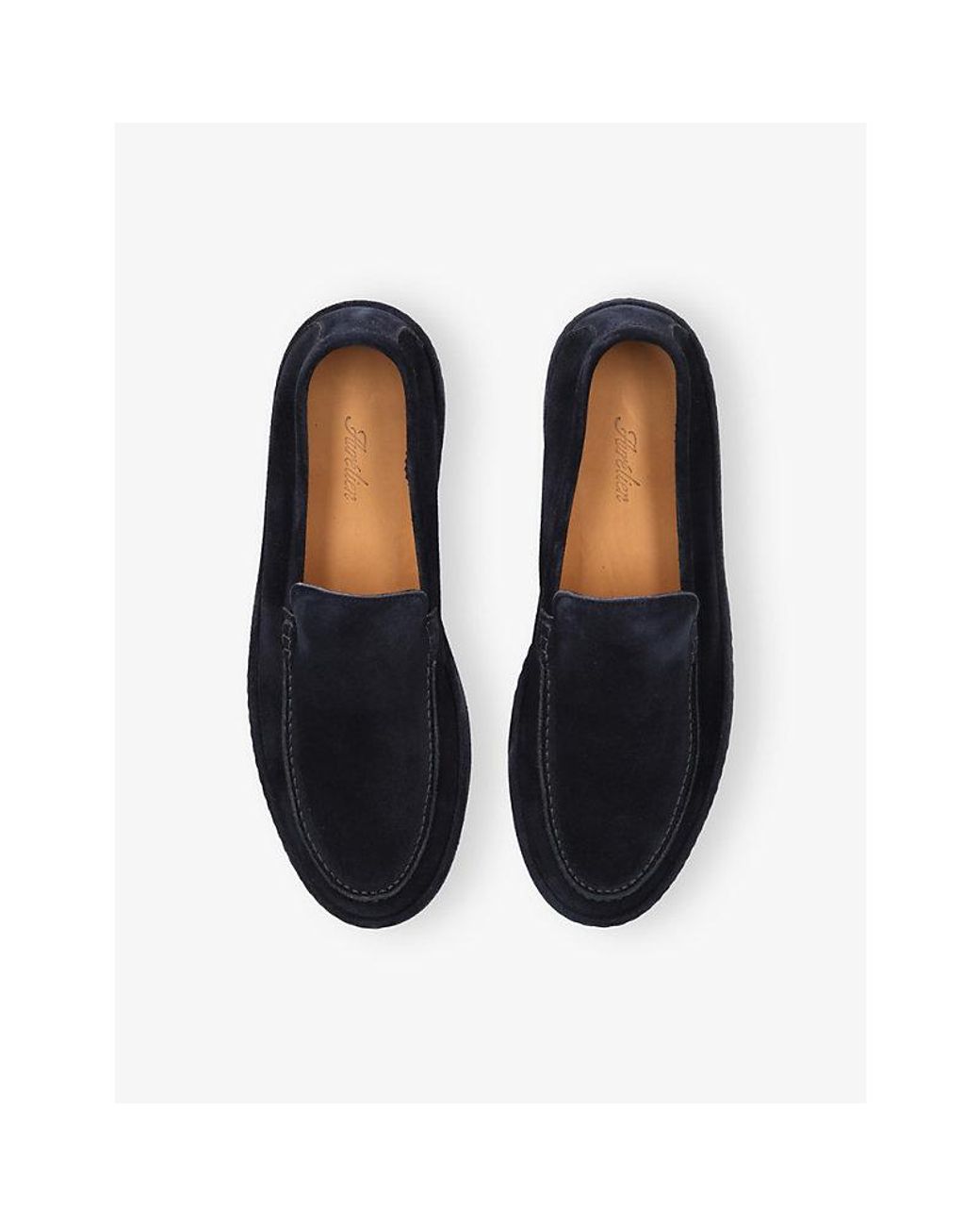 Aurélien Blue Voyager Suede Loafers for men