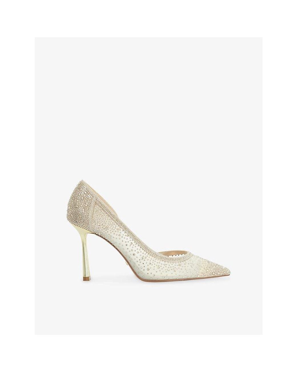 Dune White Cristelle Hotfix Mesh Courts
