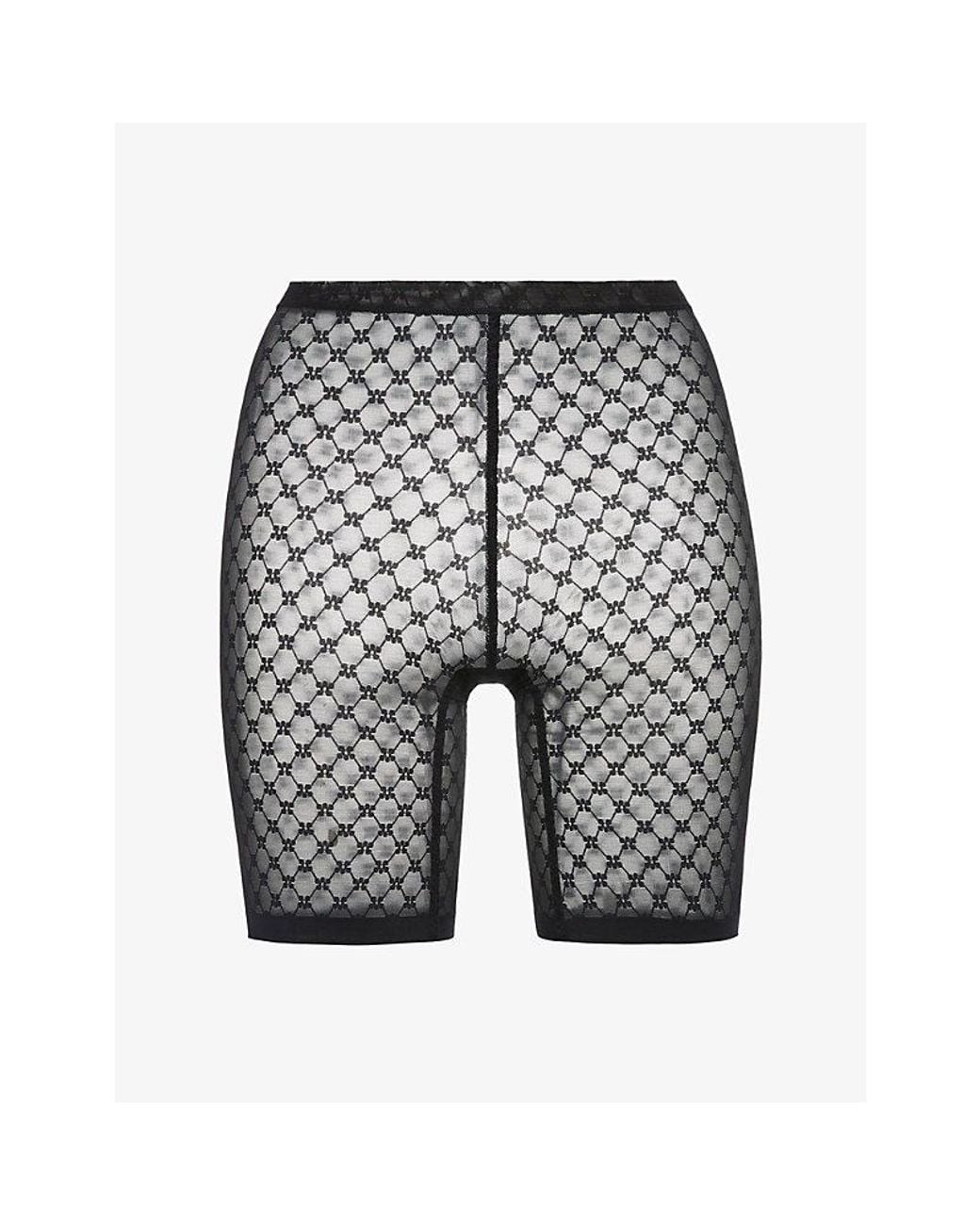 Simone Perele Gray Plume Lace Shaper Shorts