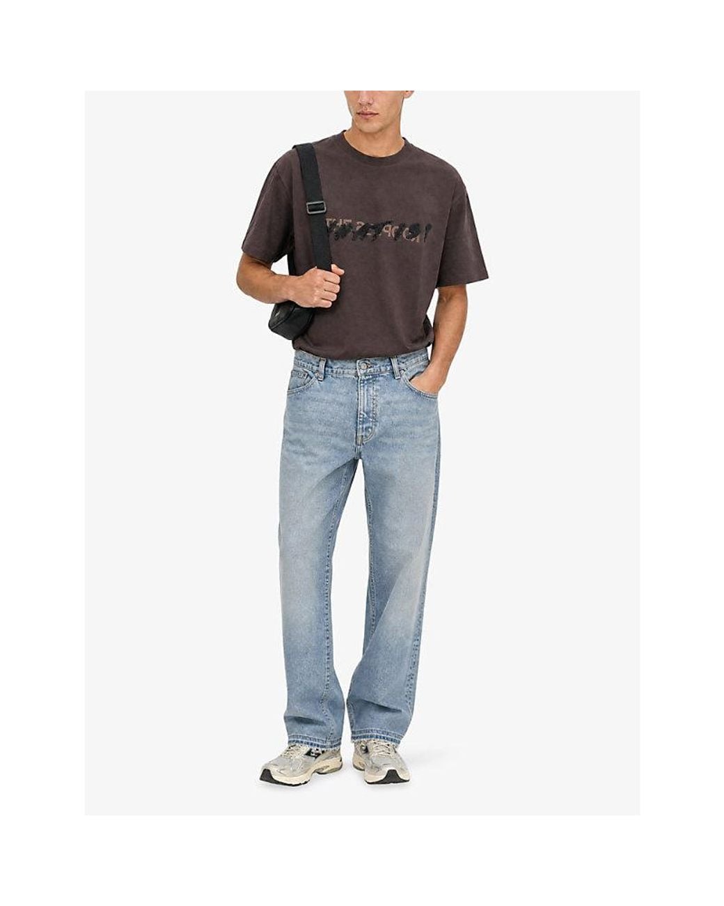 The Kooples Blue Raw-Hem Straight-Leg Jeans for men