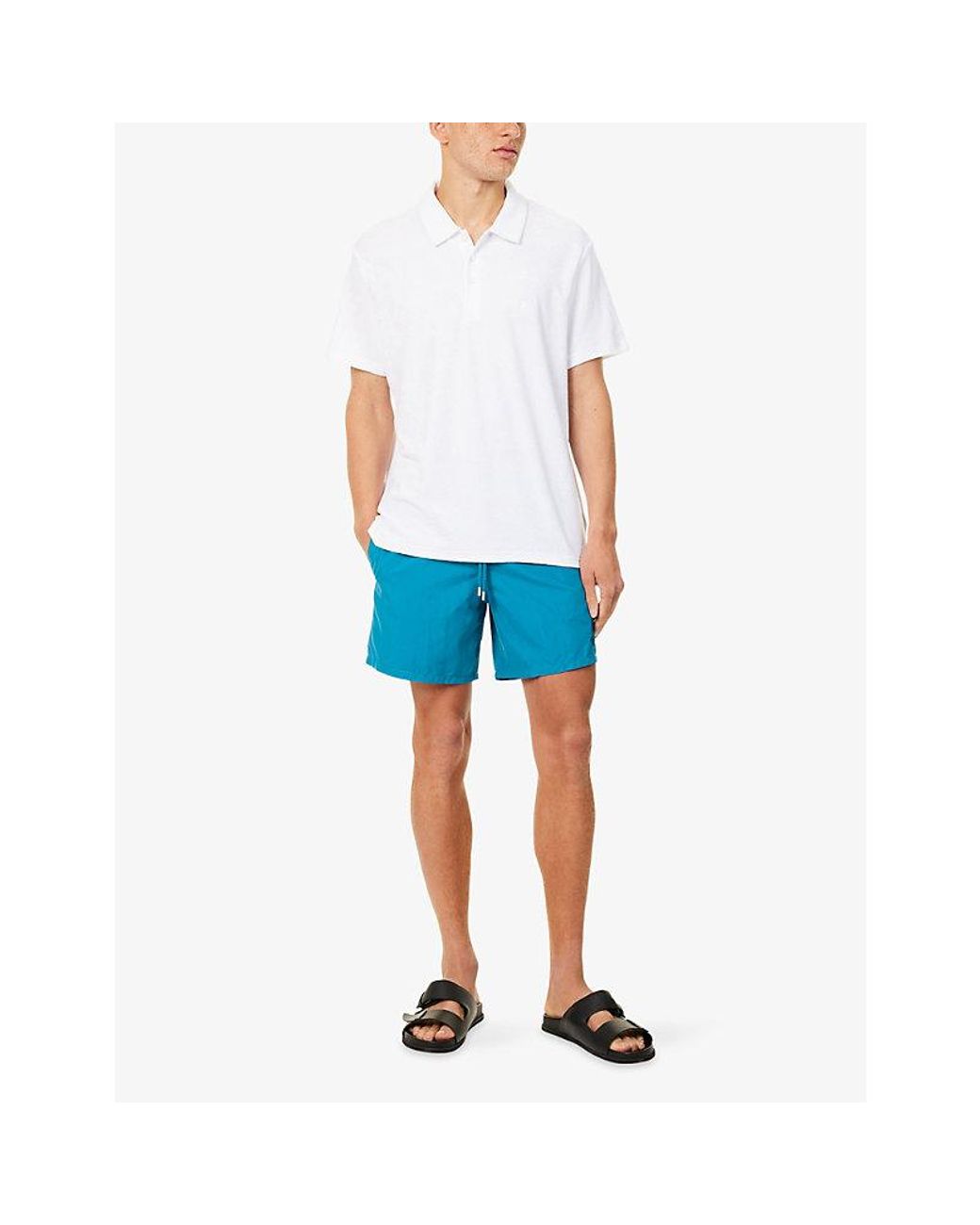 Vilebrequin Blue Moorea Swim Shorts for men