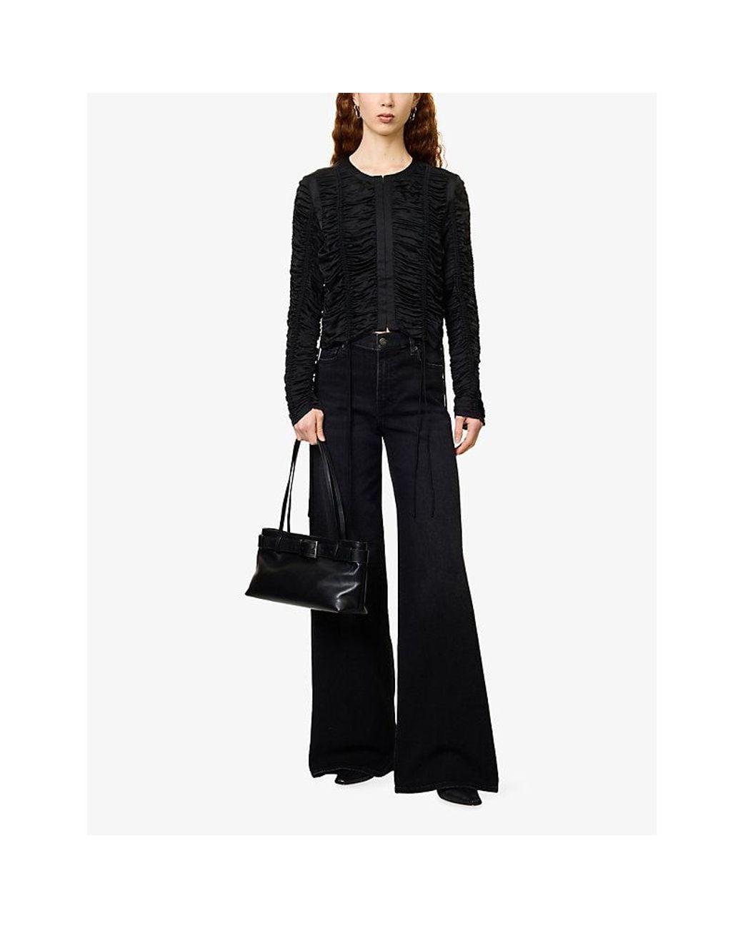 FRAME Black The Palace High-Rise Stretch-Denim Jeans