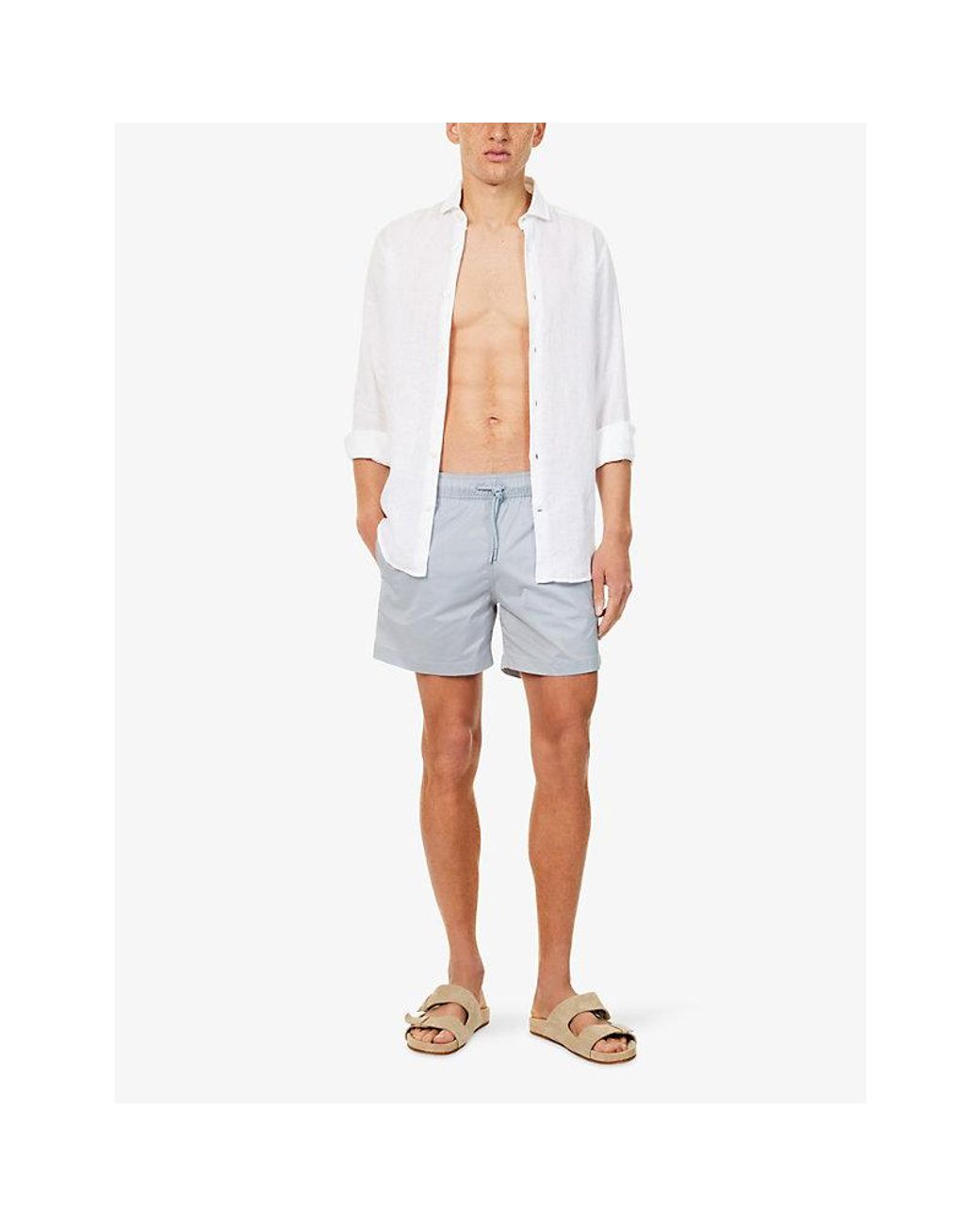 Frescobol Carioca Blue Salvador Swim Shorts for men