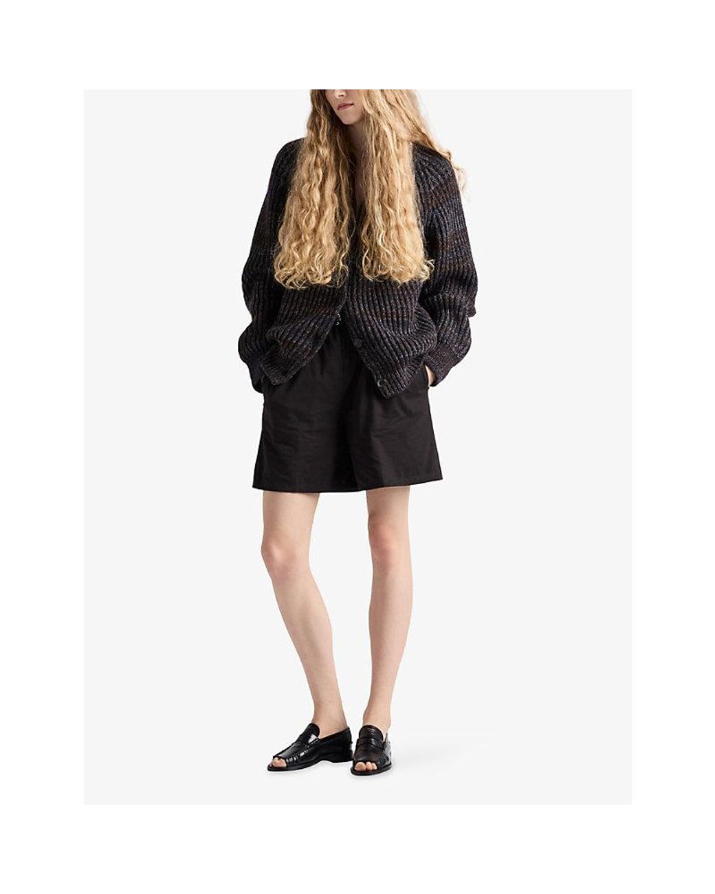 Prada Black Reversible Cotton Shorts
