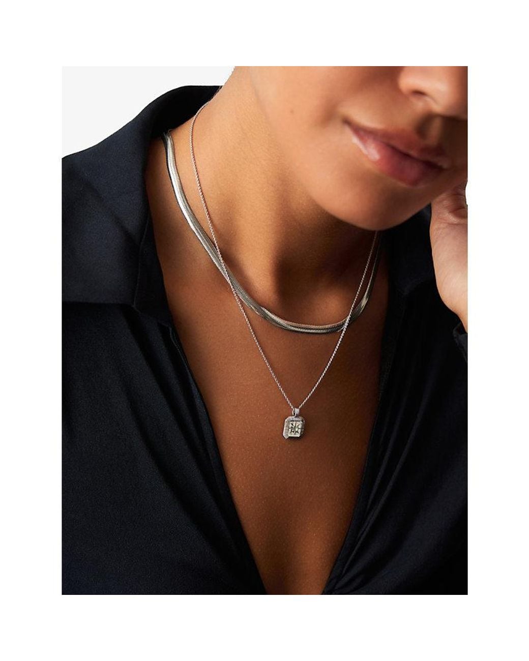 Missoma Metallic March Birthstone Sterling- And Crystal Pendant Necklace
