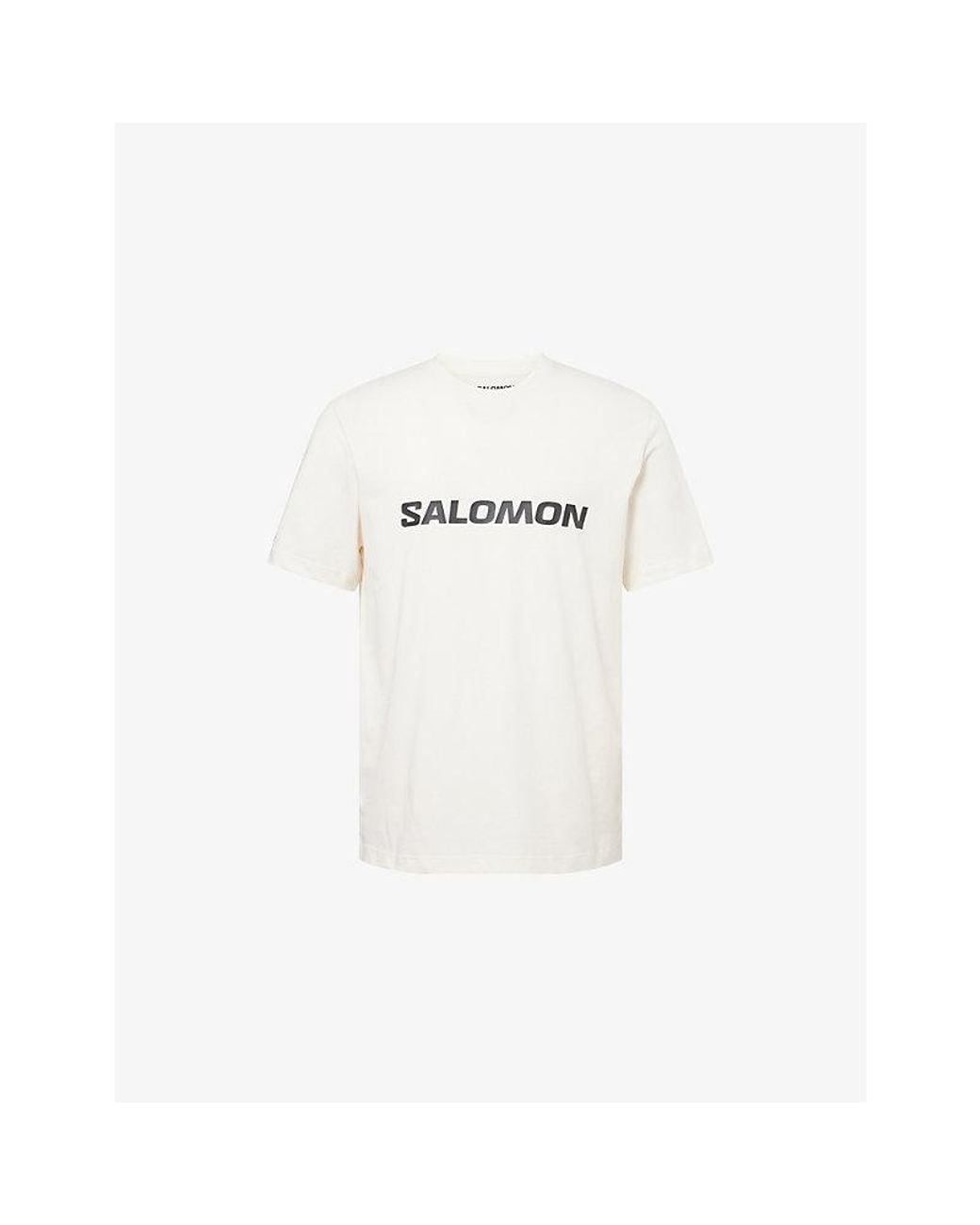 Salomon White Logo-Print Short-Sleeve Cotton T-Shirt for men