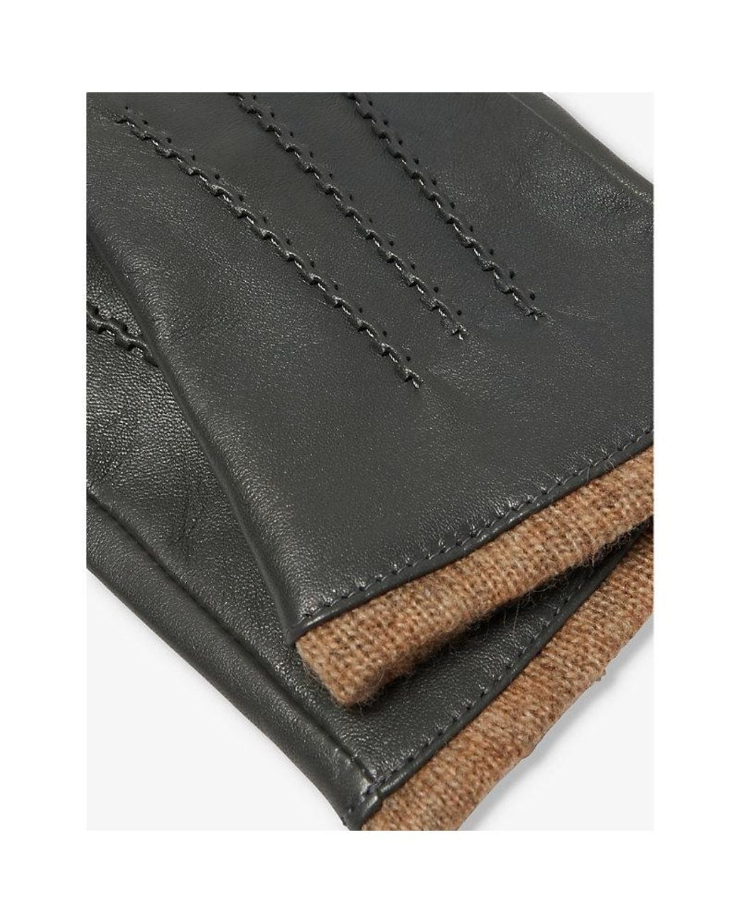 Dents Black Lorraine Leather Gloves