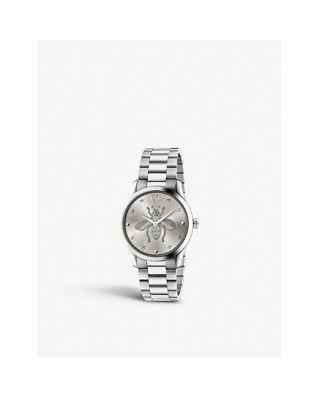 Gucci Ya1264126 G-timeless Strainless Steel Watch in White | Lyst