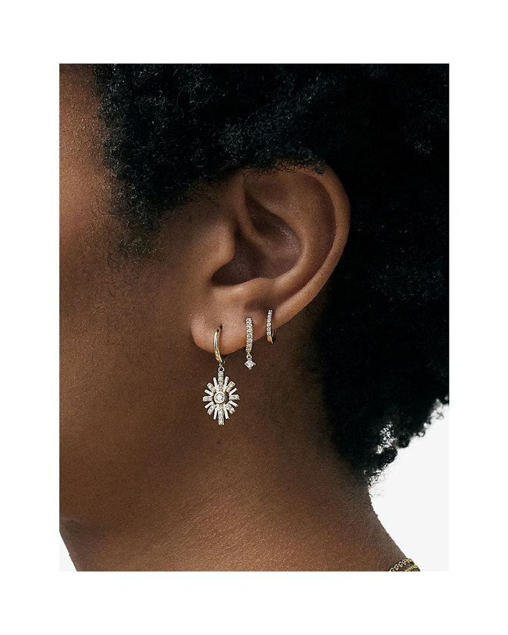 Astley Clarke Metallic Interstellar 14Ct- And 0.19Ct Lab-Grown Diamond Drop Earrings