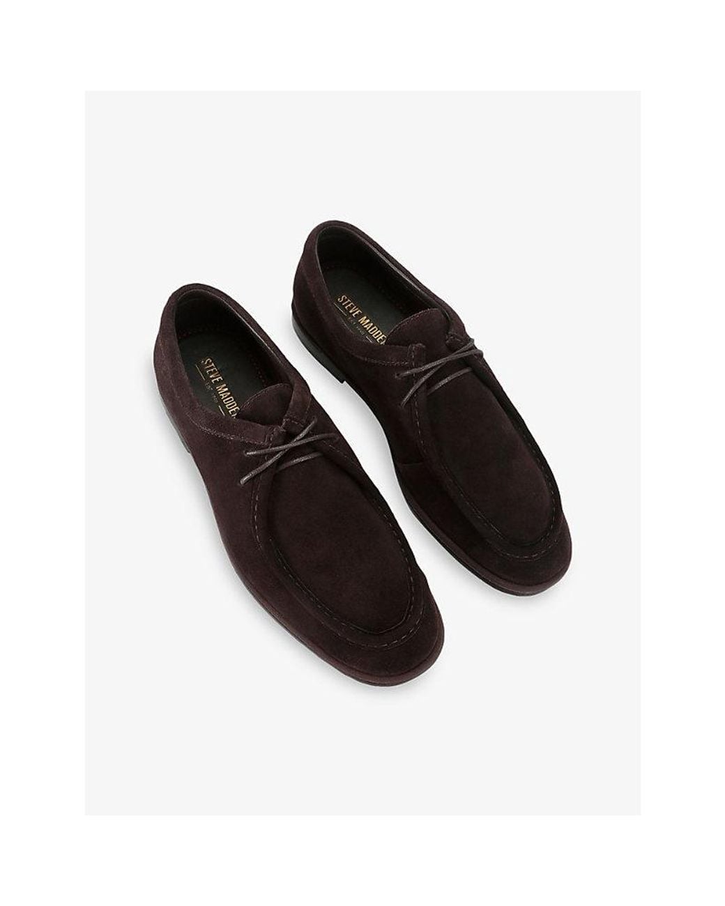 Steve Madden Black Stirling Suede Desert Boots for men