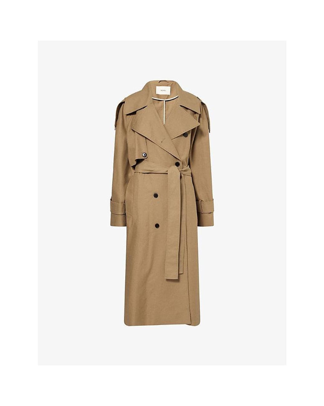 Skall Studio Natural Luna Cotton Trench Coat