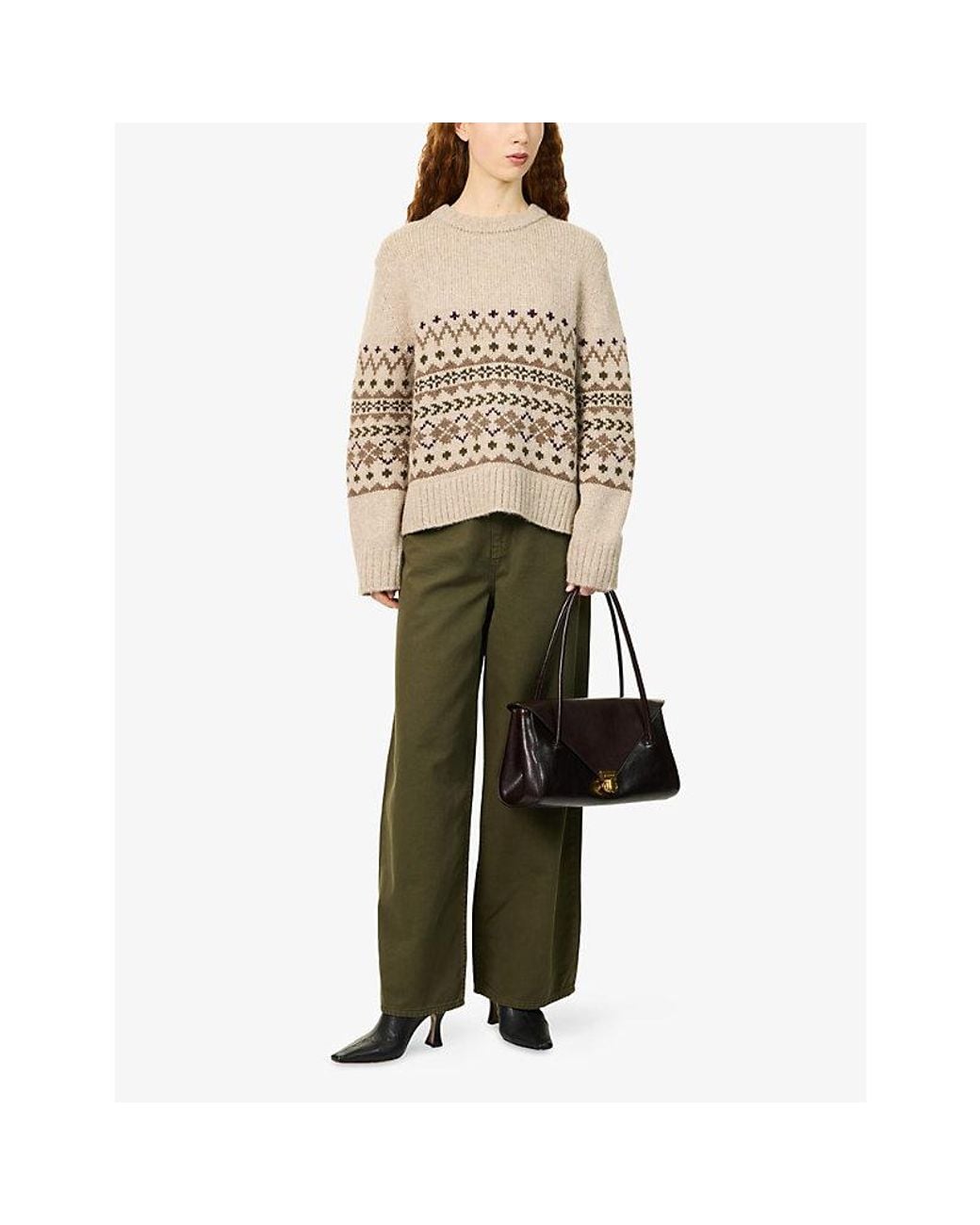 Jenni Kayne Natural Sterling Crewneck Knitted Jumper